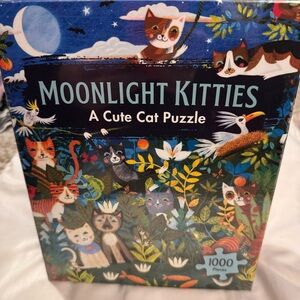 Moonlight Kitties Cat Puzzle - 1000 Pieces